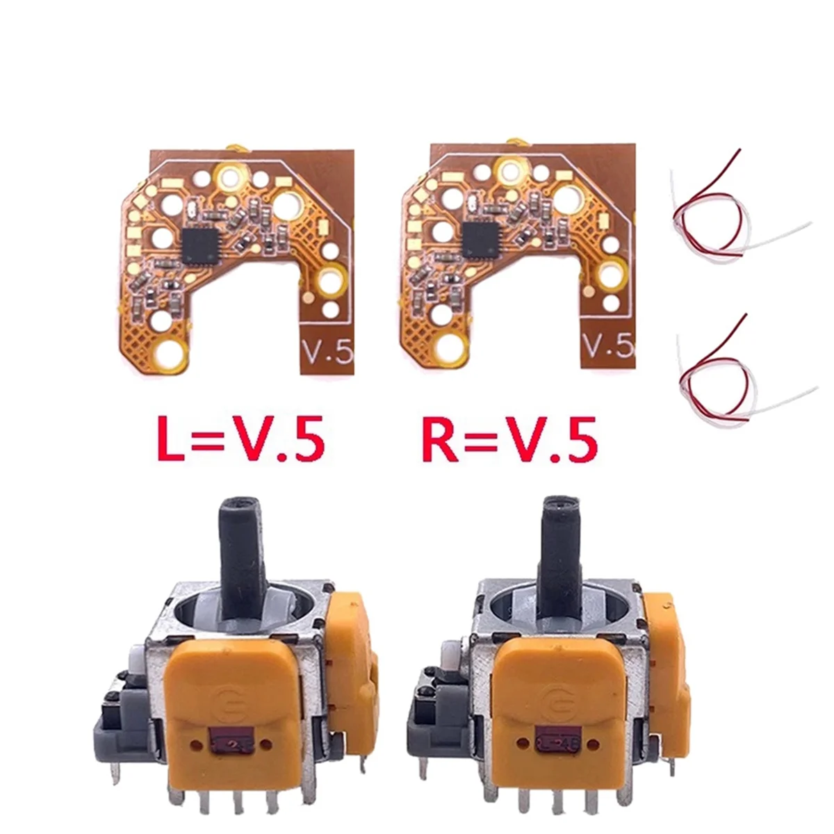 2PCS Hall Joystick+Calibration Board for PS5 Gamepad Hall Effect & Hall Joystick Center/Outer Ring Calibration