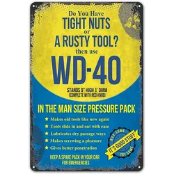 1pc Room Man Cave Art Decorations Metal Sign Wall Decor Tin Signs Vintage Garage 8x12 Inches