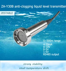 Sensore di livello del liquido Anti intasamento 4-20ma 0-5V 0-10V1-5V Uscita RS485 Trasmettitore di livello integrato Sensore di livello dell'acqua 24VDC Powe