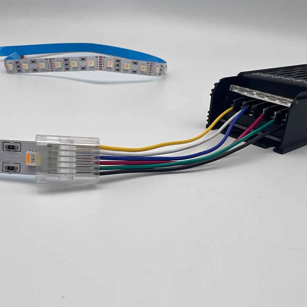 2Pin 3Pin 4Pin 5Pin 6Pin Led Strip to Wire Extension Cable Terminal Connector Transparent Solderless Easy Install 8mm 10mm 12mm