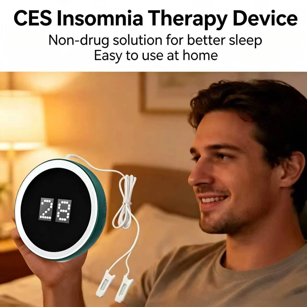 Sleep Aid Device Ear Clip VNS Stimulation Help Fall Asleep Fast Deep Sleep Relaxation Anxiety Stress Relief Rechargeable
