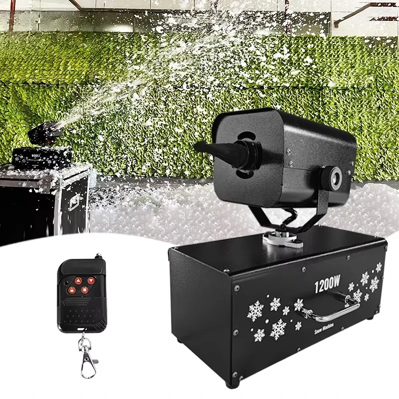 

Mini Snow Machine Christmas Event Party Remote Control Mobile Head Snow Machine Outdoor Production