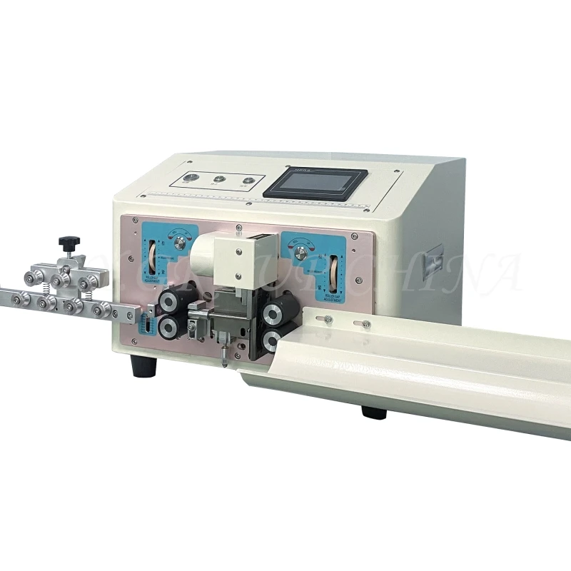 LY 810NT 4 Wheels Drive Electric Round Sheath Wires Inner and Outer Double Layers Peeling Cutting Machine