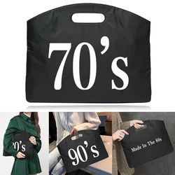 60s~90s Briefcase File Bag Business Handbag Made In The Conference Tablet Unisex Laptop Document Information Meeting Tote Bags