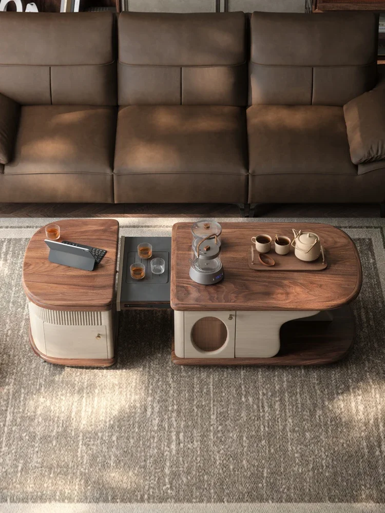 

Light Luxury Advanced New Movable Lifting Stone Plate Multifunctional Table