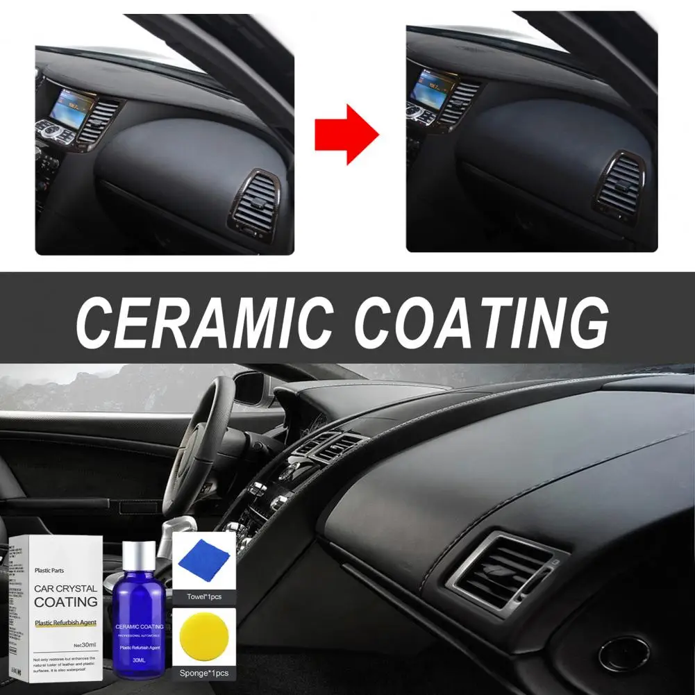 Picture 4: Car Plastic Restorer Ceramic Coating Ecofriendly Effective UV Protection Auto Interior Plastic Parts Crystal Coating Repair Acce