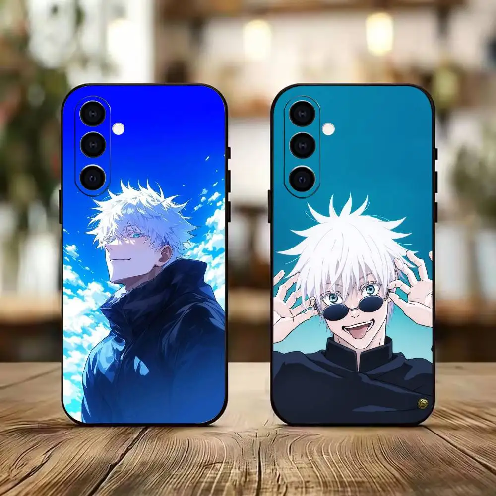 Spoof Peerless Spellcaster SATORU Black Soft Silicone Phone Case for Samsung A73 20,21,22,31,32,52,53,72