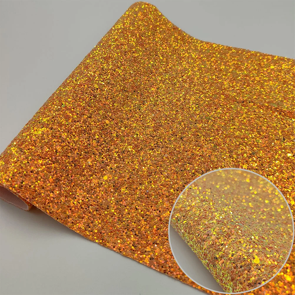 

8Pcs Holographic Glitter Faux Sheet Printed Shiny Sheets for DIY Hair Accessories Bags Phone Covers Creative