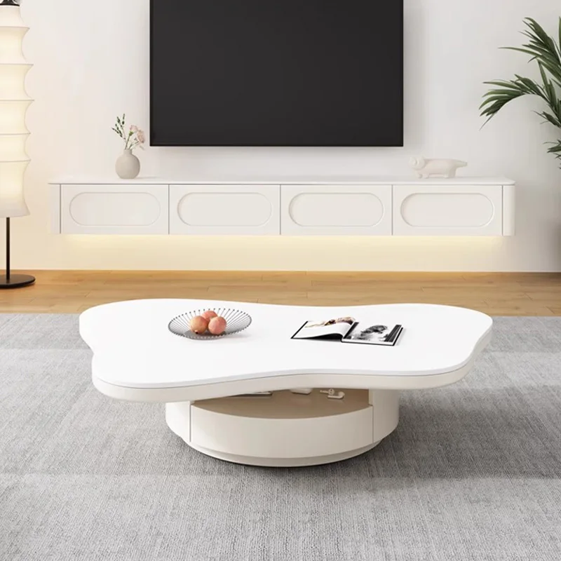 

French Wavy Coffee Table Simple Design Luxury Style Eclectic Coffee Table Nordic Modern End Tables Living Room Furniture