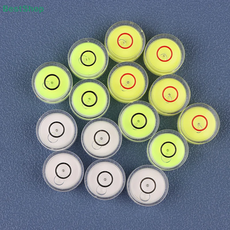 18x9mm Mini Round Spirit Level Bullseye Level Measurement Instrument gimbal level 5Pcs
