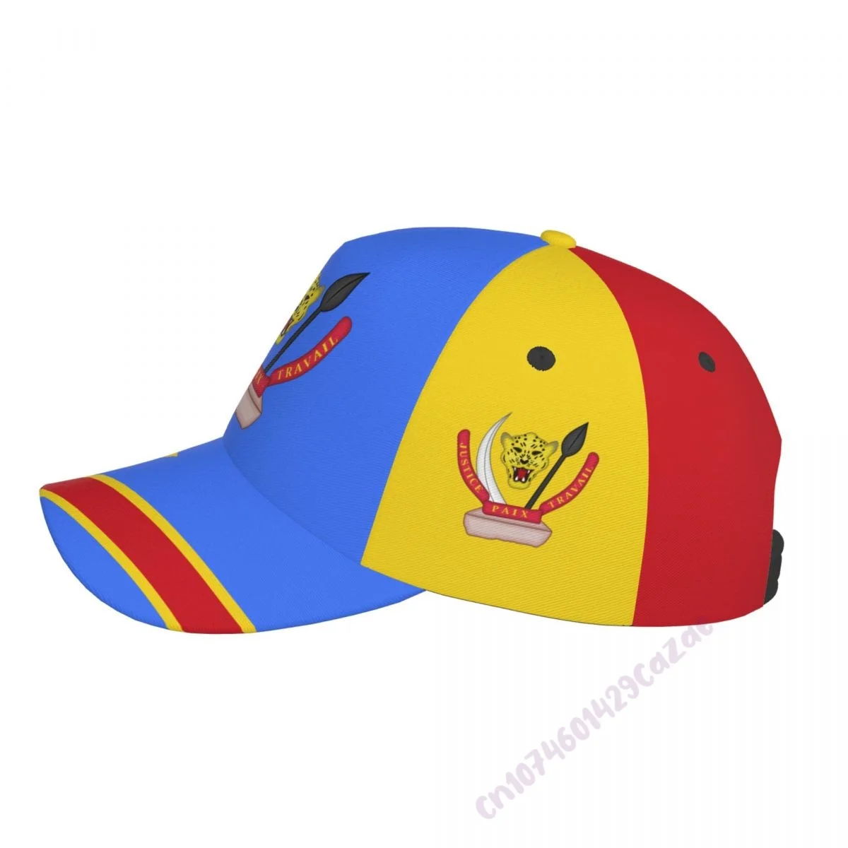 Democratic Republic Of Congo DRC Country Flag 3D Print Summer Sun Baseball Cap Breathable Adjustable Men Women Outdoor Hat