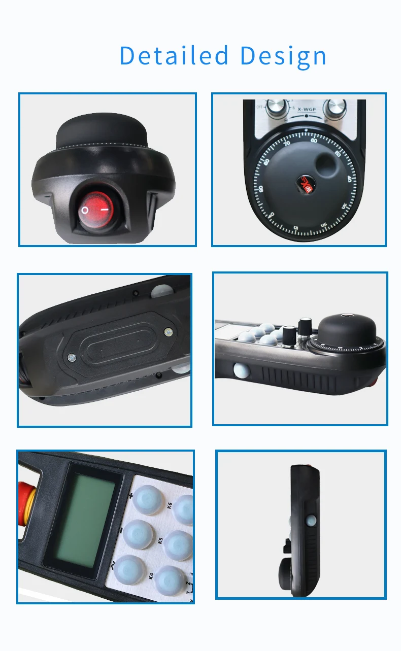 CNC Machine Tool Display Machine's Coordinate 6 Axis FANUC MPG Control Pendant CNC Remote Handhwheel for Various CNC Machines