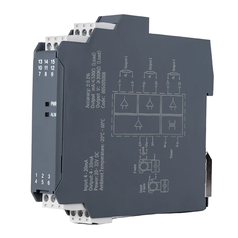 Passiver Signalisolator, 4–20 mA Stromquelleneingang, Zweidraht-Stromisolationsmodul benötigt die Stromversorgung nicht