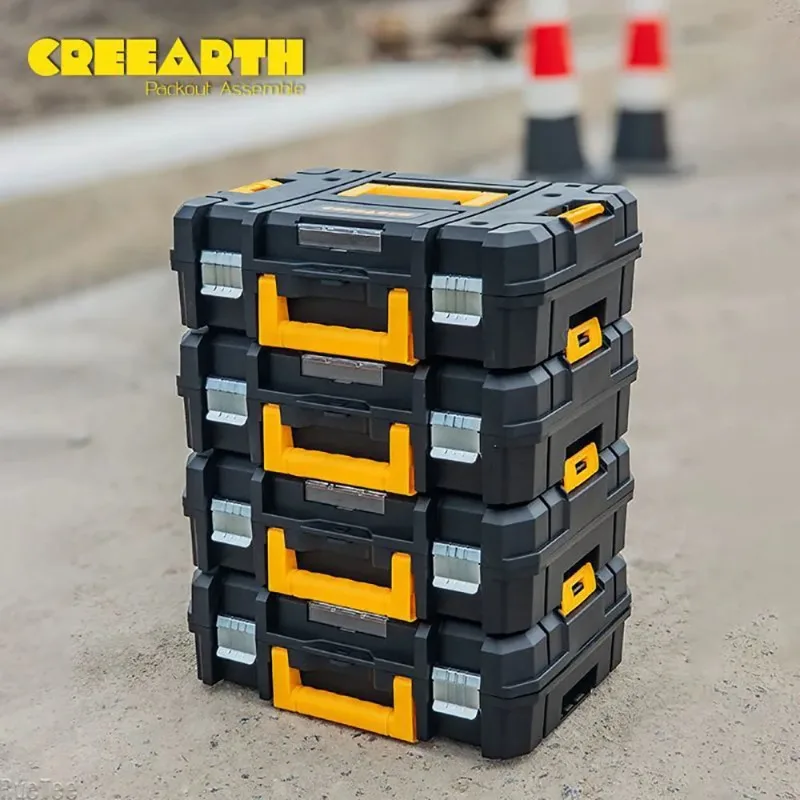 High Quality Stackable Portable Tool Workshop Car Toolbox Drill Electric for Box Litter Boxes Packing Garage Storage Organizer