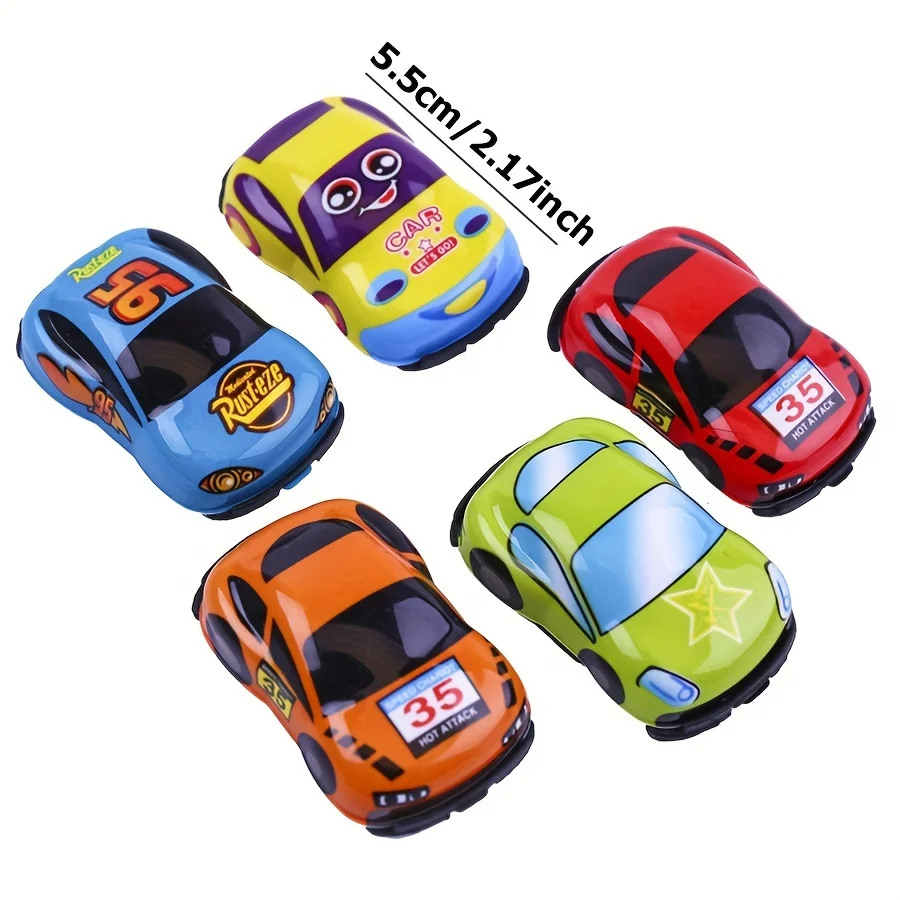 20pcs Style Random Cartoon Pull Back Cars and Planes Children Cute Plastic Pull Back Toys Kids Mini Car Model Plane Toys Gifts