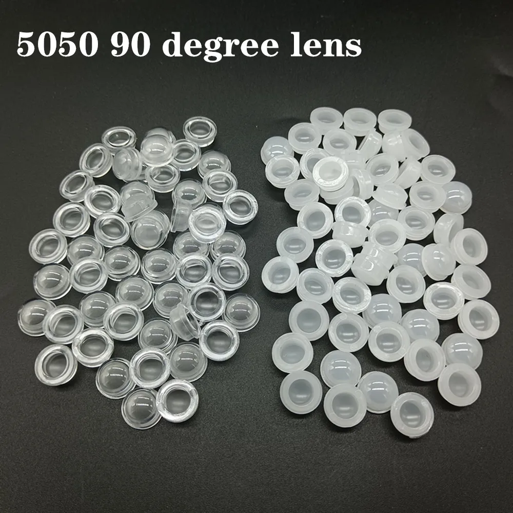 LED Lens 90 deg Reflector Collimator For 5050 Convex Optical Lens Reflector Collimator 11*5.5mm 100PCS