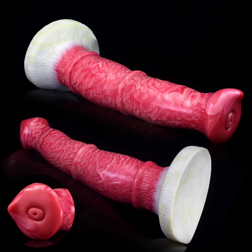 YOCY Large Dog Knot Anal Plug with Powerful Suction Cup Dog Dildo Silicone Woman Sex Toys Buttplugs Masturbator for Woman Man