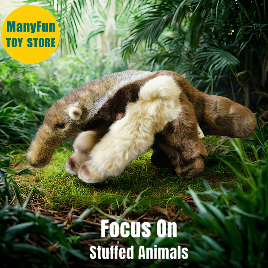 

Реалистичная плюшевая игрушка-мураходер Тамандуа, реалистичная имитация животного, мягкая кукла, кавайная игрушка, подарки для коллекционеров