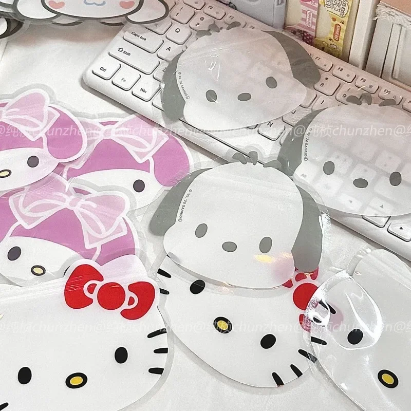 

30pcs Kawaii Sanrio Hello Kitty Anime Sealed Pocket Cute Cartoon Kuromi Storage Bag Snack Candy Case Lovely Gifts for Kids