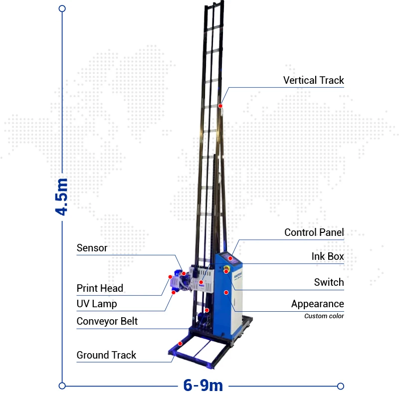 TH-UP1400 Plus Precyzyjna Maszyna do Drukowania Ściennego do Detalizowanych Grafik, Drukarka Atramentowa do Zdjęć Ściennych, Drukarka 3D UV