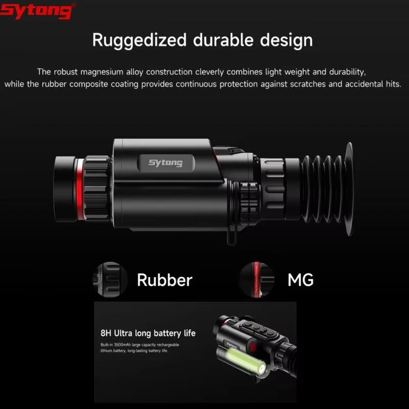 أحدث Sytong 256x192 التصوير الحراري LM02 LRF للصيد كاشف الرؤية الليلية واي فاي متصلة في الهواء الطلق تلسكوب الأشعة تحت الحمراء Camer