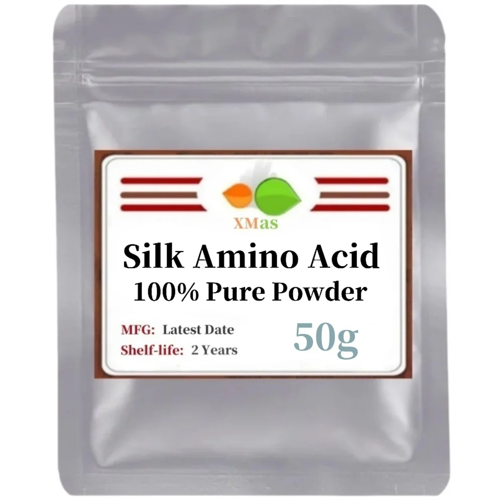 50g-1000g High Quality Silk Amino Acid Powder Fibroin,silk Peptide,hydrolyzates Silk Protein ,silk Protein