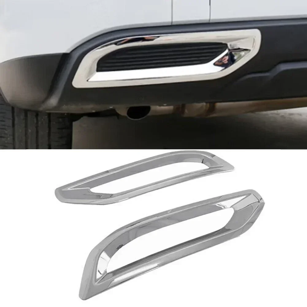 2pcs Premium Rear Fog Light Frame Bumper Ornament For MITSUBISHI Outlander 23 Models Replacement Automobiles Parts