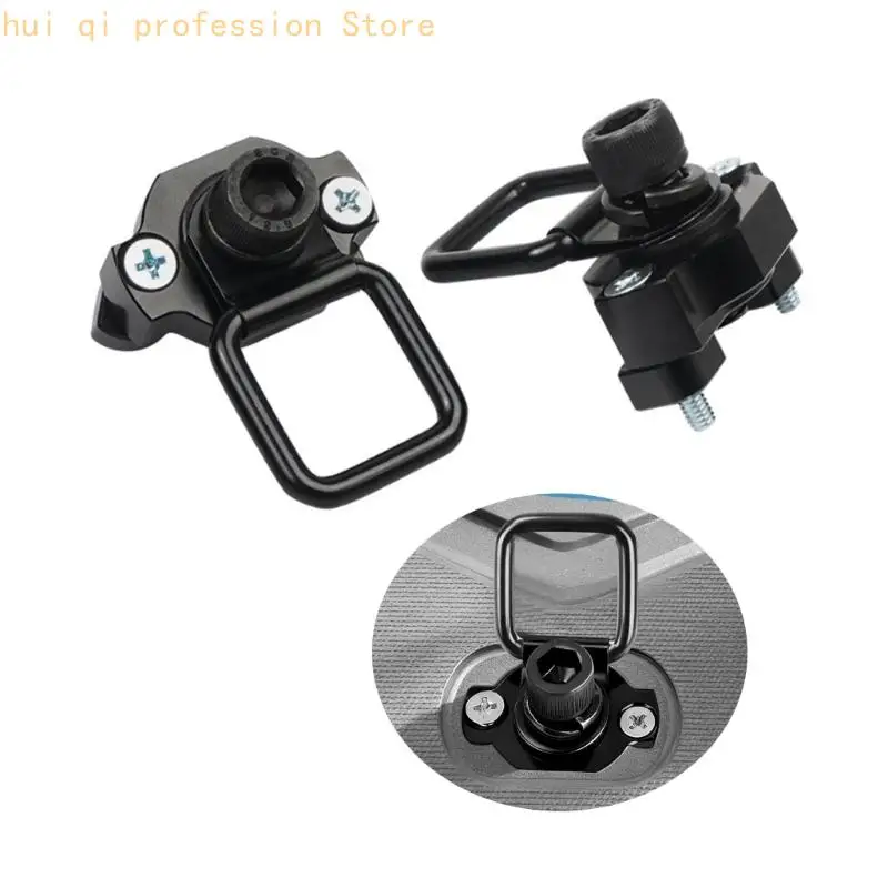 2/4-teiliges UTV-Ladungskontroll-Hardware-Kit, D-Loop-Zurrpunkte aus Aluminium mit T-Nut-Muttern für Werkzeuge, Ausrüstung und – Detail 5