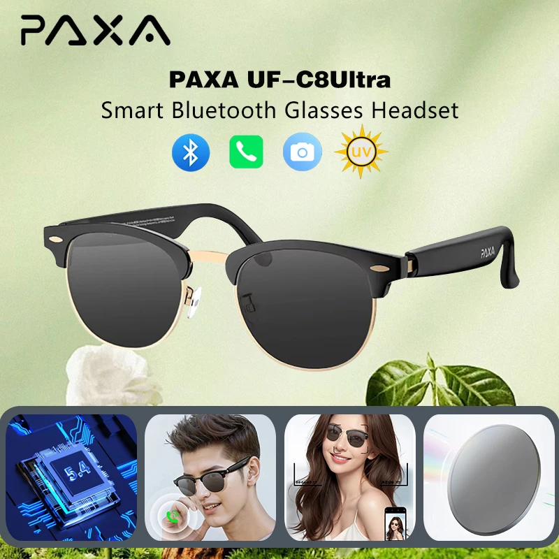 PAXA Pilot 7 スマートグラス イヤホン Bluetooth 5.4 多機能 HD通話