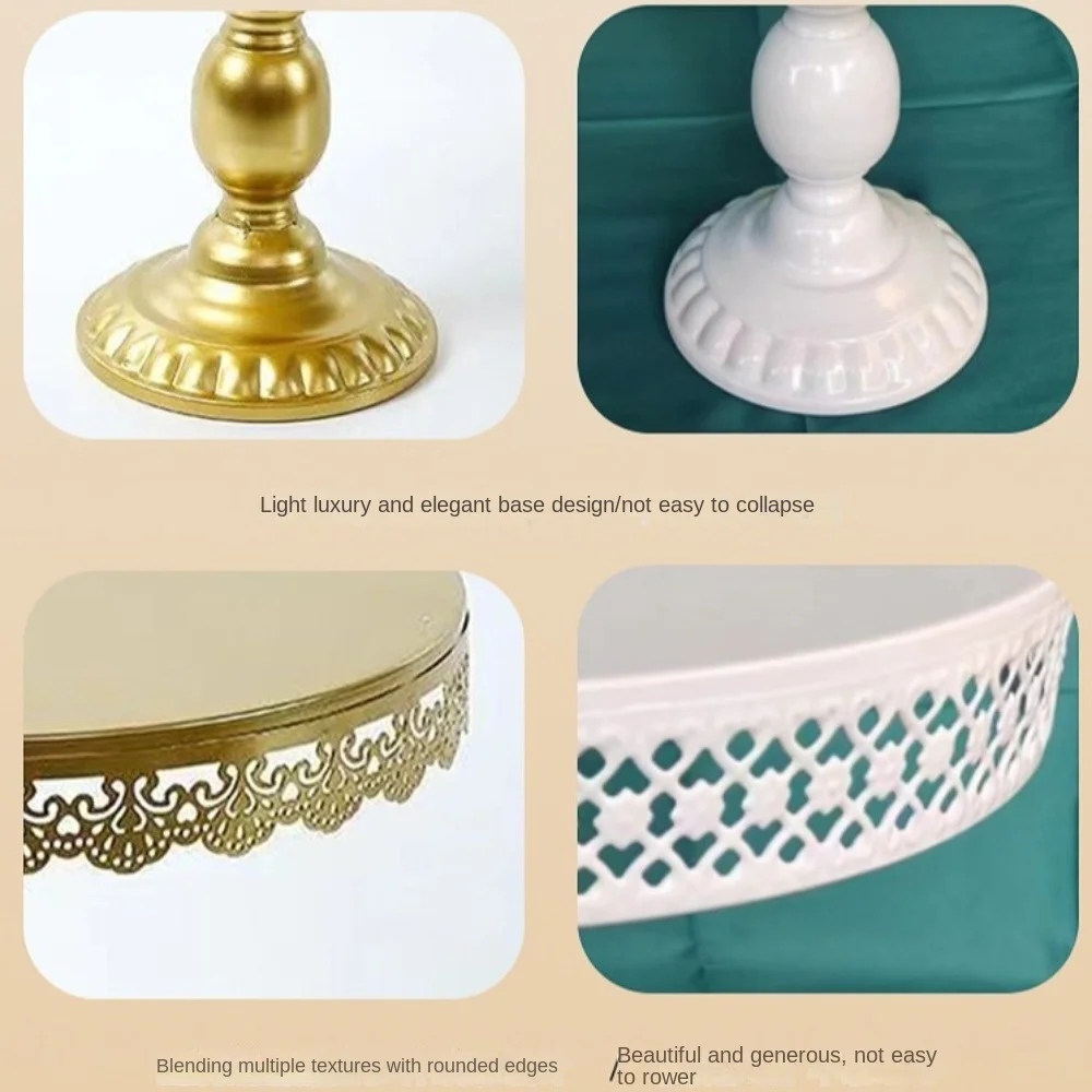 Shelf European Style Cake Stands Vintage Ornaments Dessert Display Rack Round S M L Pastries Plates Afternoon Tea