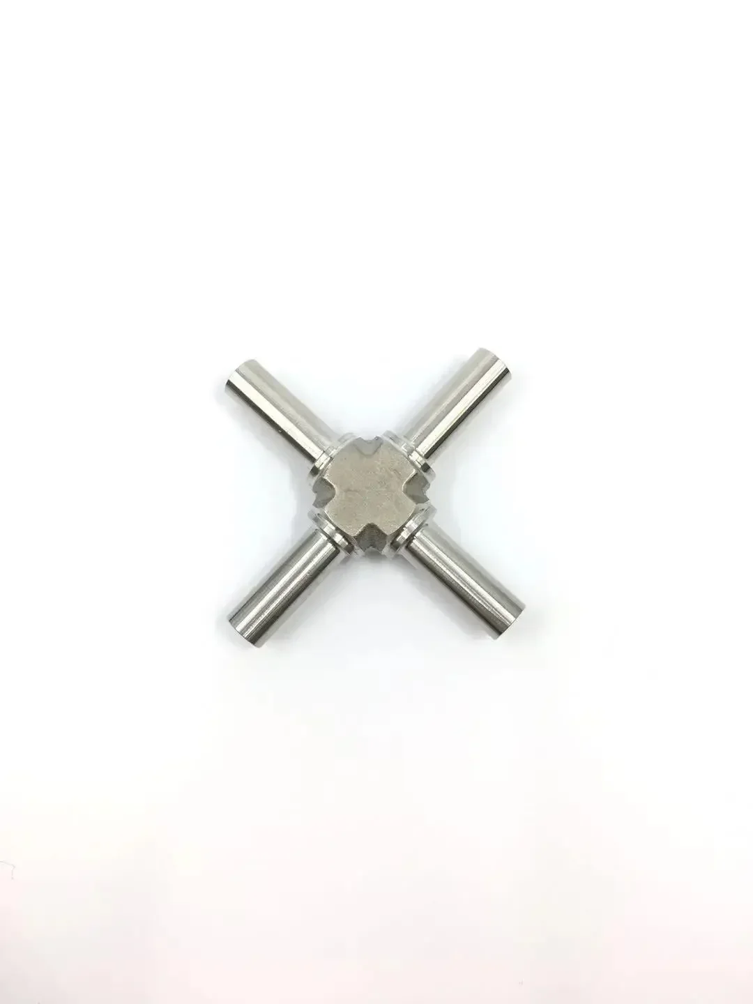 6 8 10 12 mm 1/4 3/8 1/2 3/4 Inch Auto Weld  Cross 4 Ways Pipe Fitting 316L Stainless Steel BA Grade