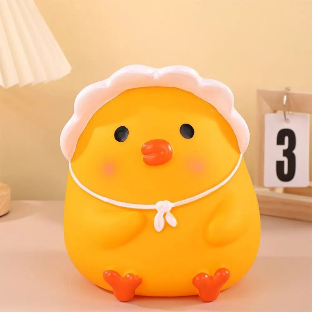 Removable Cute Duck Piggy Bank Cartoon Anti Fall Animal Piggy Bank Large Capacity Children's Storage Jar Home Decor