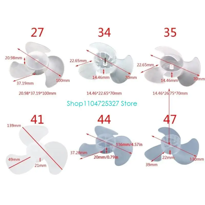 D8KF Mini Fan Blade, Plastic Fan Blade Replacement Small Power Hair Dryer Fan Leaves