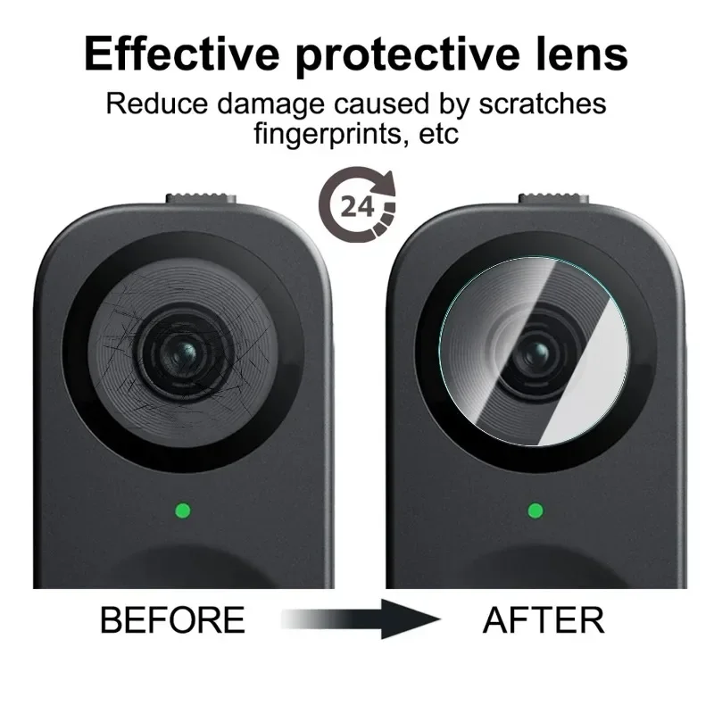 For Insta360 Link 2C Tempered Glass Flim Protector for Link 2C HD Clear Ultra-thin Lens Film Protective Cover Camera Accessories