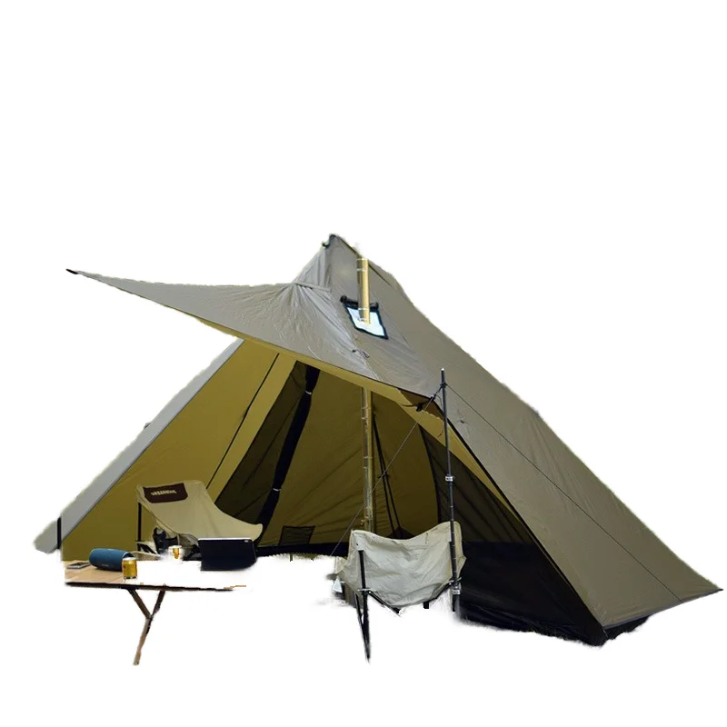 

Ultralight Waterproof Outdoor Camping Double Door Pyramid Tent