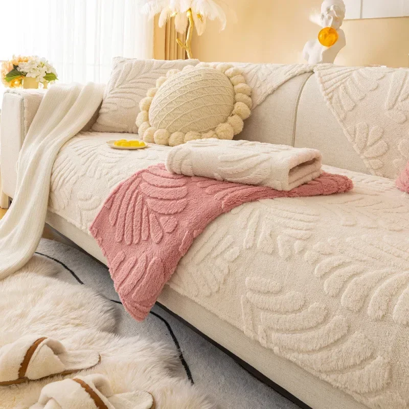 1 قطعة شتاء دافئ بسيط غطاء أريكة غطاء كرسي 1/2/3/4/L شكل شامل ركن حامي أثاث ديكور المنزل #2