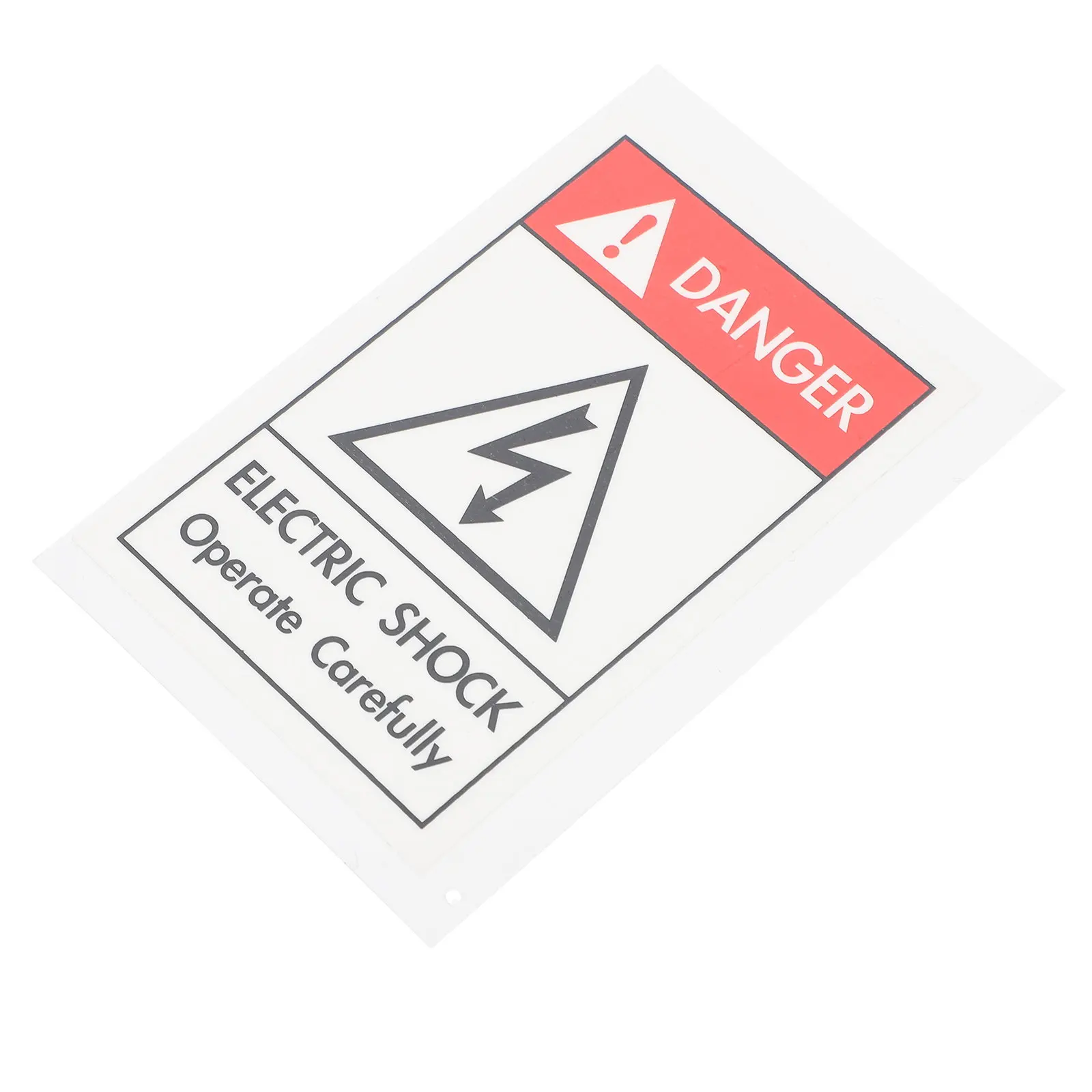 1Pcs Electric Shocks Sign Sticker Uv-Resistant Scratch-Proof Clear Text Graphic Warning Decal Ideal for Power Tools Transformers