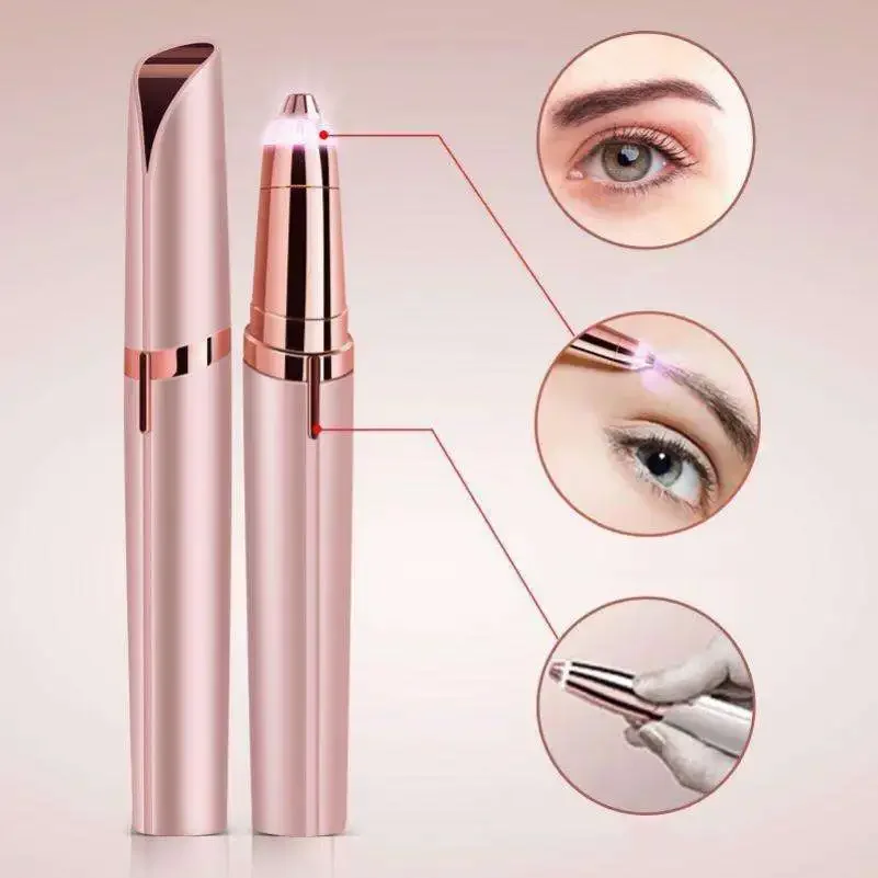 Smart Electric Eyebrow Trimmer Pen Implement Man Woman Clean Ladies' Shaver Automatic Razor Epilator Beauty Hair Removal Trimmer