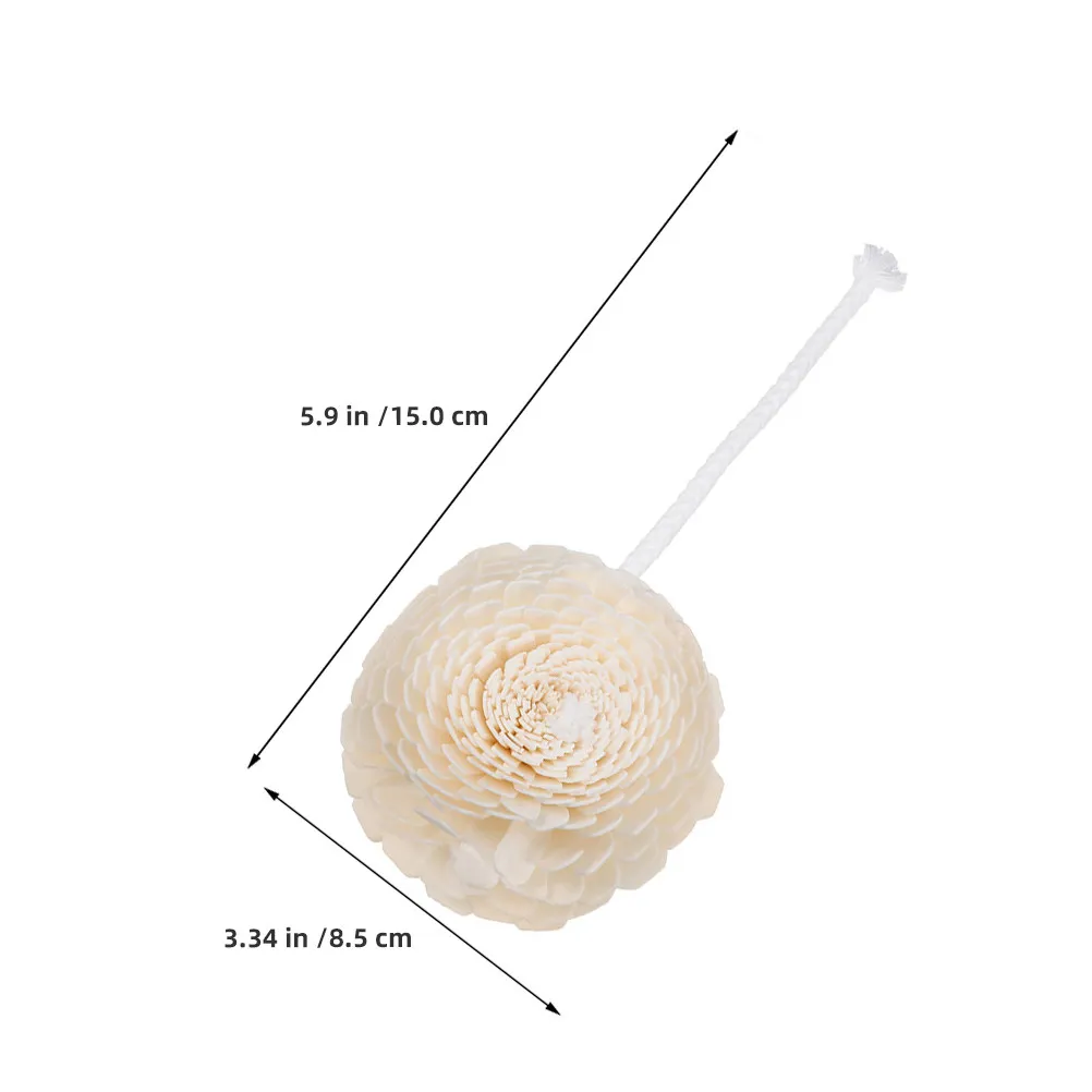 2Pcs Lightweight Cotton Rope Plant Stem Faux Flower Diffuser Heads for Essential Oil Bottles Small Fragrance Diffuser