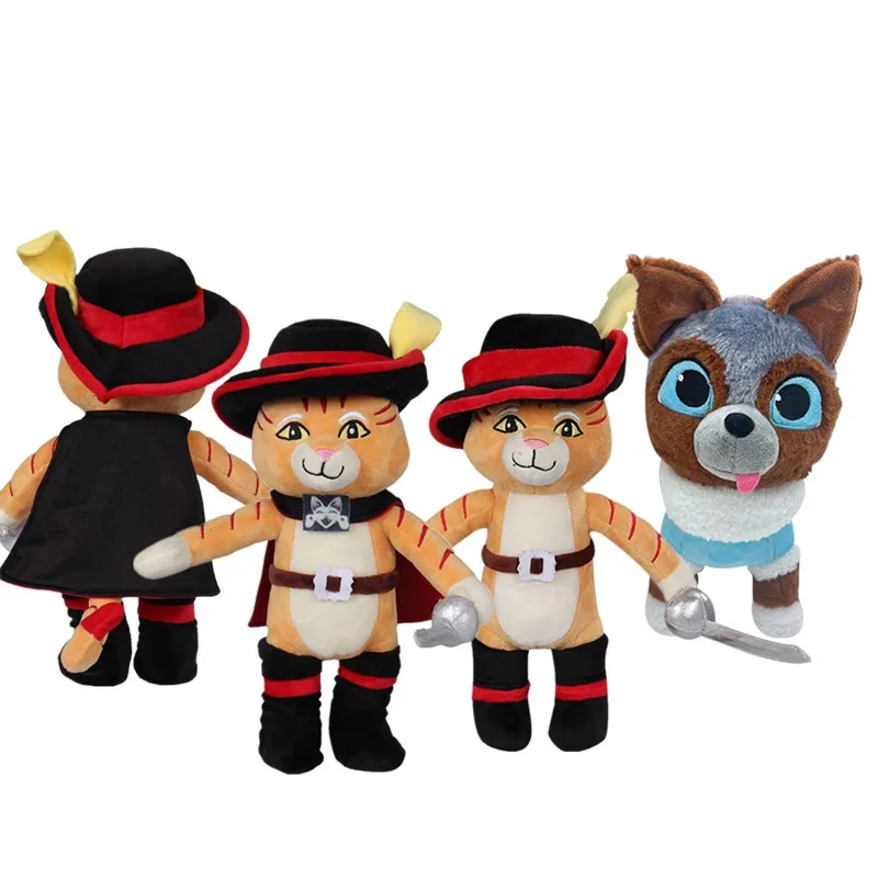 

Кот Косплей в сапогах, плюшевые мультяшные кошки Perrito, плюшевые талисманы для взрослых/детей, фантазия, подарки на день рождения и Рождество