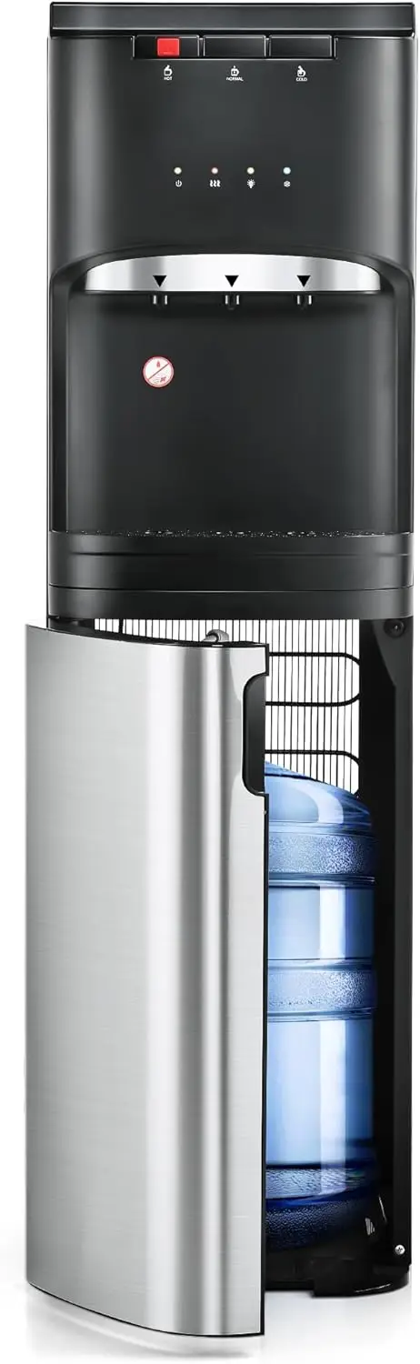 Cleaning Bottom Loading Water Cooler Dispenser, with UV Lights Stainless Steel Water Cooler for Home, Office, Living Room, 3 Or