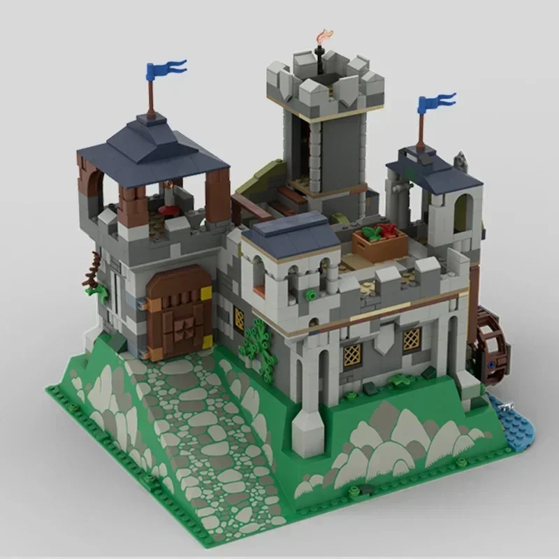 Moc Building Block Modulare Castello Leone Modello Tecnologia Mattoni Assemblaggio fai-da-te Città Street View Giocattolo per regali di costruzione natalizia