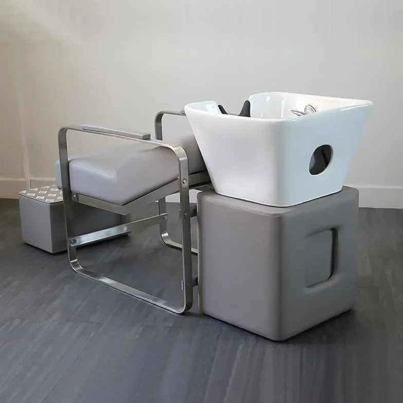 2026 Modern Plastic Backwash Shampoo Chair with Massage Function for Spa & Beauty Salons
