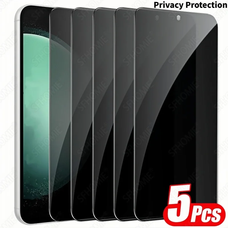 5 Stück Anti-Spy Displayschutzfolie für Samsung Galaxy S20 S21 S23 S24 FE A51 A52 A53 A54 A55 A56 A57 Panzerglas Sichtschutzfolie
