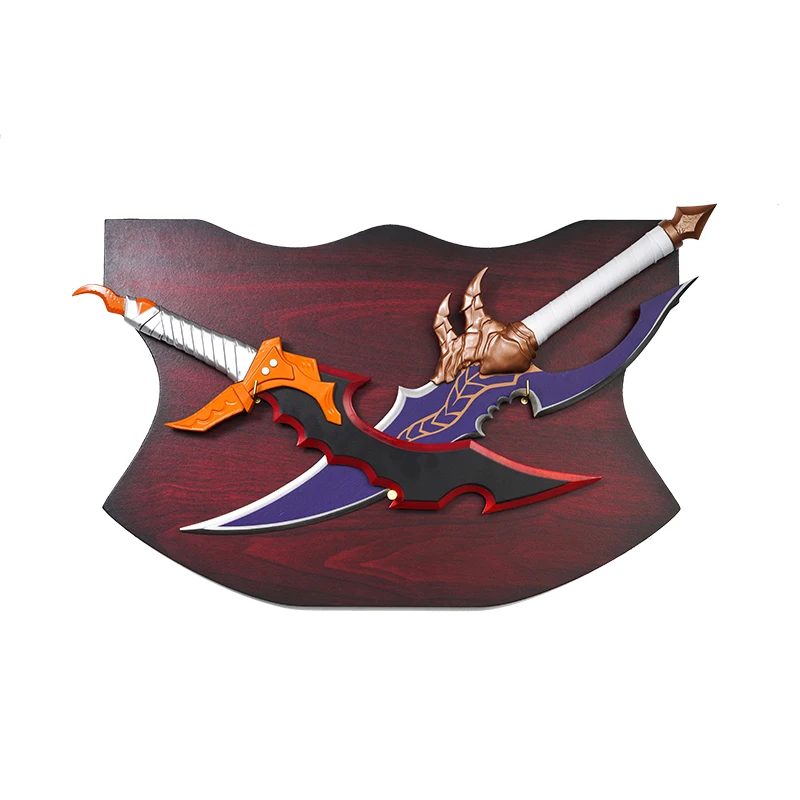 Cosplay Props,Replica Solo-Leveling Knight Killer Sword & Kasaka's Venom Fang Daggerblade, Metal Blade,Set Of 2,  Decoration