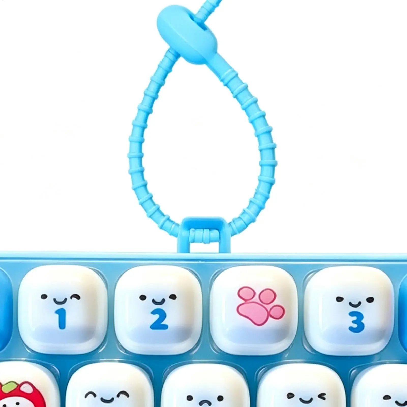 Keyboard Fidget Toy Fun Cartoon Cute Sensory Finger Button Kids Adults Clicker Key Button for Work School Travel Classroom Home
