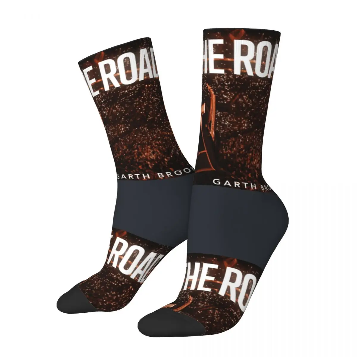 Happy Garth Brooks The Road Tour Men's Socks G-garth brooks Hip Hop Pattern Crew Sock Gift Printed official-website tops fugees