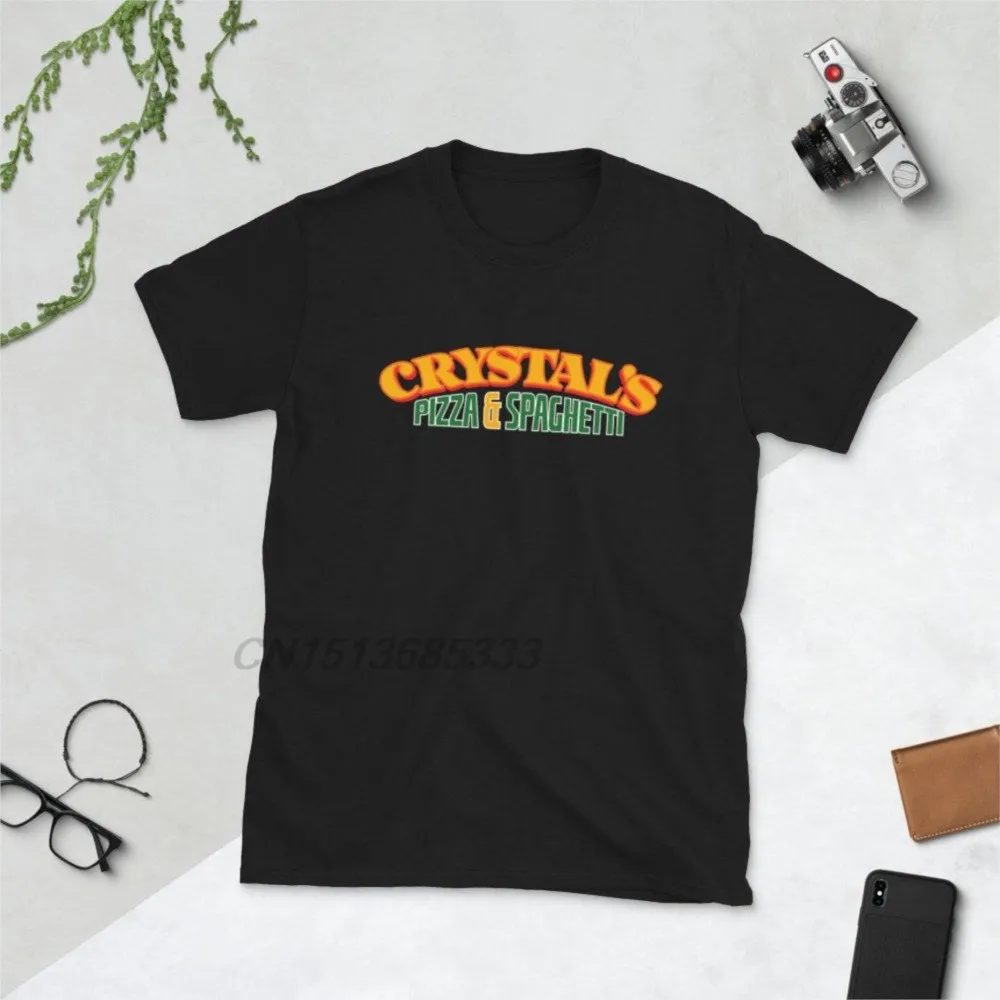 Dallas Texas Crystals Pizza and Spaghetti Unisex Short-sleeve Tee Shirts Women Vintage Cotton Oversized T-shirts Adult Clothes