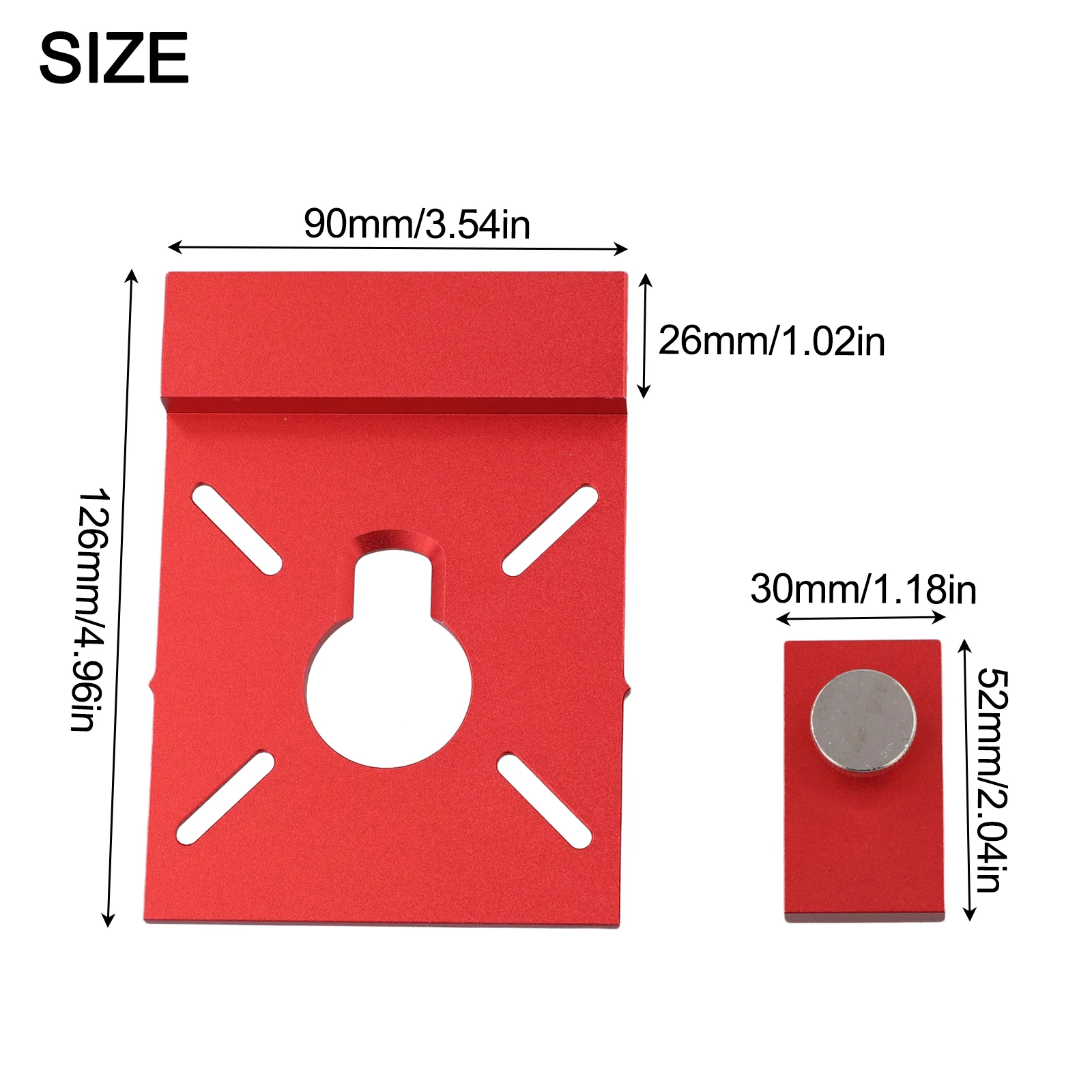1pcs Woodworking Aluminum Router Guide Rail Adapter With Rail Stop For Trimmer Routing Track Saw Guide Rail Adapter Cutting Tool