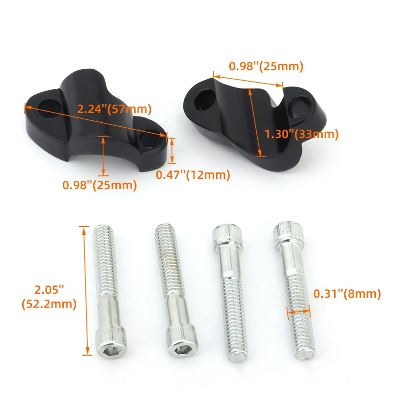 1 ''25 مللي متر المقود الناهض فاصل عدة 1/2'' زيادة كتلة تمديد ل هارلي سبورتستر 1200 ثمانية وأربعين 48 XL1200X 2010-2022